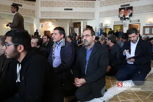 مراسم یادبود جانباختگان حادثه اتوبوس دانشگاه آزاد 
