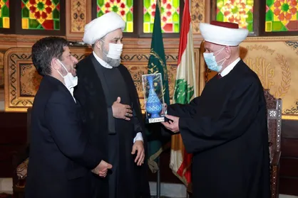 دیدار دبیرکل مجمع جهانی تقریب با مفتی اعظم لبنان