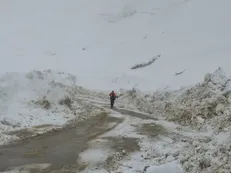 راهداران در حال بازگشایی گردنه چری+ فیلم