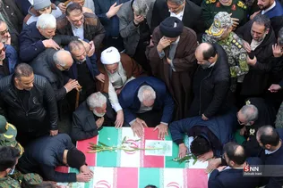  تشییع پیکر دو شهید مدافع امنیت در حمله اغتشاشگران 