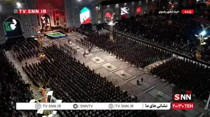 مراسم خطبه&zwnj;خوانی شب شهادت امام رضا (ع) / حرم مطهر رضوی غرق ماتم است / طنین انداز شدن نام رهبر انقلاب در فضای مشهد مقدس / روایت آیت&zwnj;الله مروی از آخرین حضور رهبر شهید در آیین غبارروبی+ فیلم