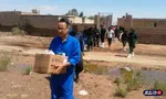 فعالیت جهادگران قرارگاه جهادی دانشگاه آزاد خوزستان در منطقه سیل زده شادگان