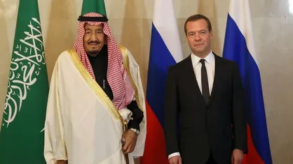 مذاکرات پادشاه عربستان و نخست وزیر روسیه