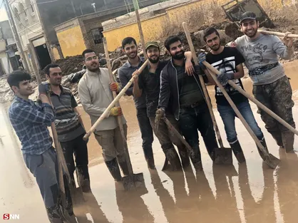 دانشجویان جهادی دانشگاه تهران راهی پلدختر شدند/ لایروبی منازل سیل&zwnj;زده و مدرسه نیایش در دستور کار+ تصاویر