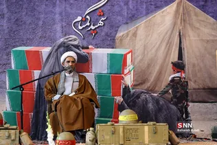 مراسم اولین سالگرد تدفین شهدای گمنام 