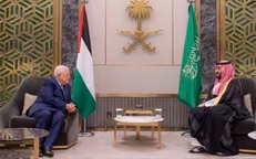 دیدار ولیعهد عربستان با محمود عباس