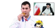 آیت الله رئیسی کسب مدال طلای المپیک را به سجاد گنج‌زاده تبریک گفت