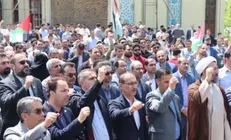 حمایت دانشجویان دانشگاه گیلان از جنبش‌های دانشجویی کشور‌های غربی + تصاویر