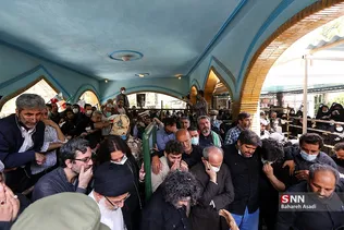 تشییع و تدفین پیکر نادر طالب‌زاده در بهشت زهرا(س)