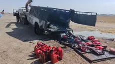 واژگونی و حریق ۲ وانت در آزادراه قزوین-کرج+ فیلم