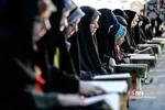 جزء خوانی قرآن کریم در حرم حضرت عبدالعظیم(ع)