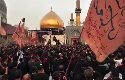 تشییع نمادین امام حسن عسکری (ع) در سامرا