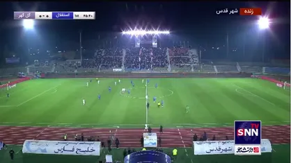 پایان نیمه اول رقابت استقلال و گل&zwnj;گهر در هفته ۱۲ لیگ برتر