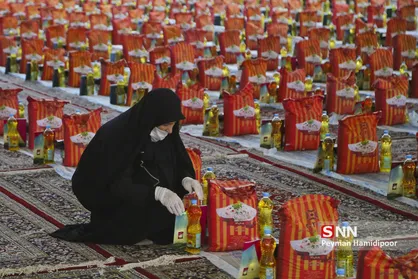 مرحله دوم بسته&zwnj;های معیشتی به همت جهادگران قزوینی توزیع شد + فیلم
