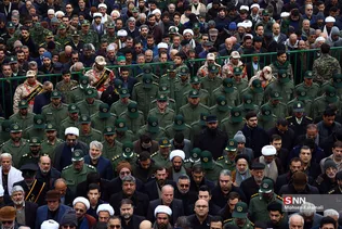 مراسم تشییع  پیکر 6 نفر از شهدای سانحه هوایی
