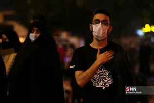 مراسم احیای شب بیست و یکم در میدان فلسطین