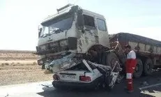 یک کشته و ۶ مصدوم در تصادف تریلی با پراید در کرمانشاه