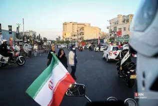 مراسم رژه موتور سواران به مناسبت 29 روز ارتش جمهوری اسلامی