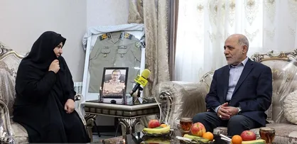 دیدار سرلشکر عبداللهی با خانواده شهید &laquo;قرای&zwnj;لو&raquo;