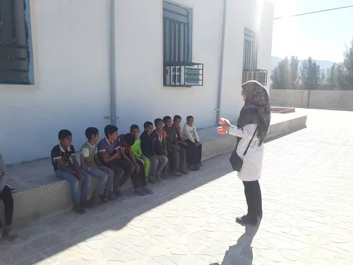 اردوی گروه جهادی شهید کاوه بسیج دانشجویی علوم پزشکی هرمزگان در روستای سرچاهان