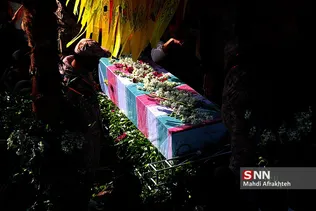 تشییع پیکر دو شهید گمنام در دانشگاه آزاد تهران جنوب
