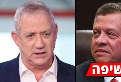 دیدار پنهانی بنی گانتس با ملک عبدالله دوم