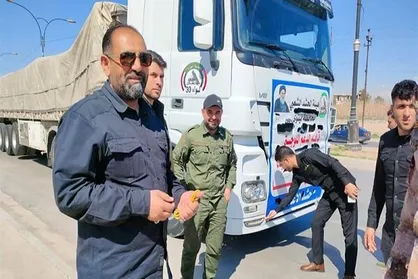 ارسال محموله جدید نیرو&zwnj;های حشد شعبی برای زلزله زدگان سوریه
