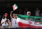  حضور بازیکنان تیم ملی در زمین چمن ورزشگاه سوفای لس آنجلس