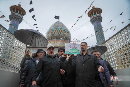 تشییع پیکر ۵ شهید حملات آمریکایی - اسرائیلی در شیراز