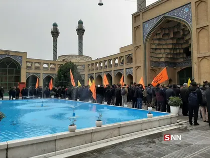 حرکت دسته&zwnj;های عزاداری دانشجویان شریف در صحن این دانشگاه آغاز شد + عکس