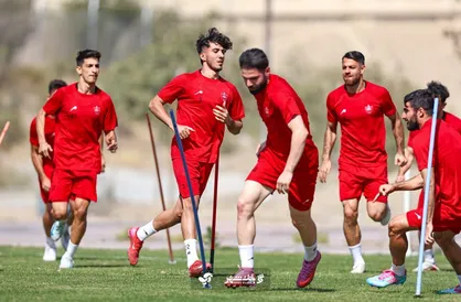تمرین ریکاوری تیم فوتبال پرسپولیس برگزار شد