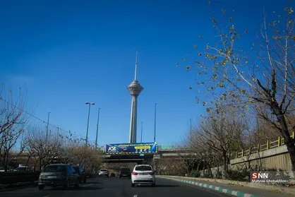 بهبود وضعیت هوای تهران؛ آسمان پایتخت شبانه روز گذشته آبی شد