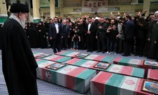 تسلی رهبر معظم انقلاب اسلامی به خانواده شهدای راه قدس