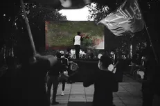 اجرای بزرگترین اثر نقاشیخط کلاسیک آیینی کشور در باغ فردوس