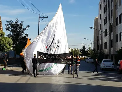دانشجویان پیام نور مشهد مسیر دانشگاه تا حرم رضوی را پیاده طی کردند + تصاویر