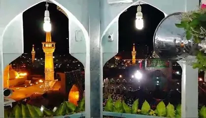 نقاره&zwnj;نوازی جشن تولد پدر، در صحن و سرای امن پسر + فیلم