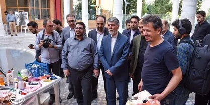 بازدید وزیر ارشاد از کارگاه &laquo;خط و خاطرات&raquo;