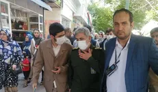 حضور سردار قاآنی در جمع راهپیمایان روز قدس لشکر فاطمیون در مشهد