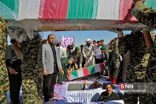 تشییع و تدفین دو شهید گمنام در دانشگاه پیام نور قم