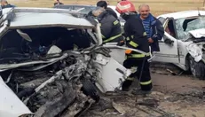 جانباختن ۵ نفر در تصادف پراید و پژو در مهاباد