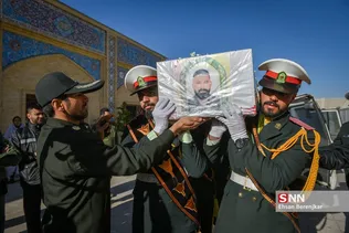 تشییع پیکر شهید پلیس افتخاری «محمود هوشمندی» در شیراز