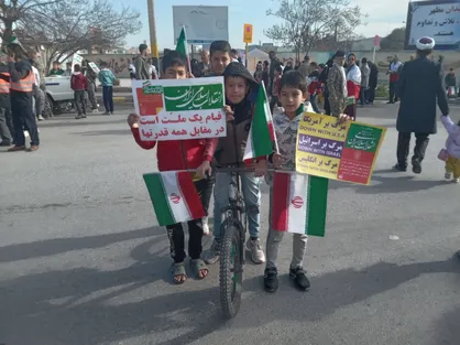 حضور حماسی ترکمن&zwnj;های اهل سنت غرب گلستان در راهپیمایی ۲۲ بهمن+فیلم