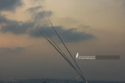 مقاومت فلسطین دو موشک از غزه به سمت دریا شلیک کرد