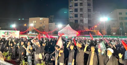 تداوم میدان داری پر شور کرمانی&zwnj;ها در شب&zwnj;های مقاومت +فيلم