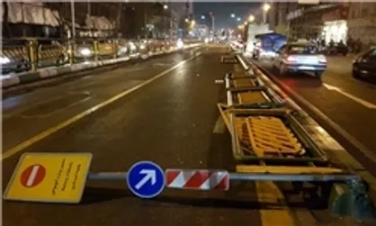 تخریب اموال عمومی به دست اغتشاشگران در تهران