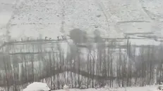 بارش برف پاییزی در روستای لیقوان آذربایجان شرقی