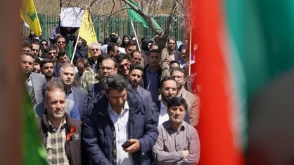 تجمع دانشگاهیان همدان در حمایت از عملیات وعده صادق