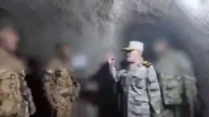 بازدید سرلشکر عبدالهی، فرمانده قرارگاه مرکزی خاتم&zwnj;الانبیاء از تاسیسات زیرزمینی نیروی دریایی سپاه در جزایر نازعات
