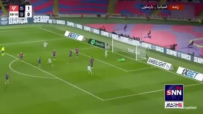 گل اول اتلتیکومادرید به بارسلونا توسط رودریگو دی پائول از بیرون محوطه جریمه در دقیقه ۶۰ / بارسلونا ۱ اتلتیکومادرید 1