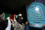 وداع با پیکر شهیدمدافع‎حرم محمدابراهیم رشید 